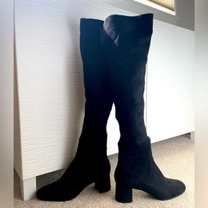 Zara Suede Knee High Boot